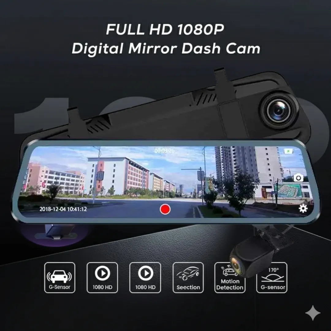 SafeMirror™ | Retrovisor inteligente | Graba Todo
